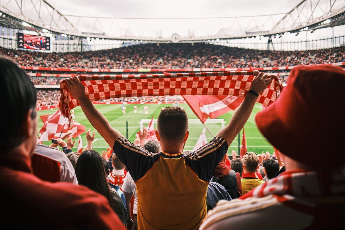 Voetbalstadion tijdens een AwayTrip voetbalreis